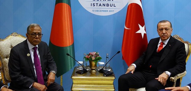  Erdoğan, Bangladeş Cumhurbaşkanı Hamid ile görüştü