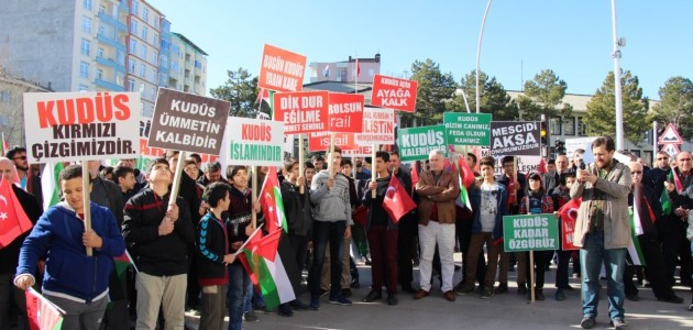  Seydişehir’de Kudüs protestosu