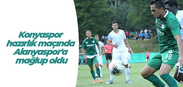  Konyaspor hazırlık maçında Alanyaspor’a mağlup oldu