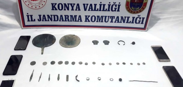  Konya’da tarihi eser kaçakçılığı operasyonu 
