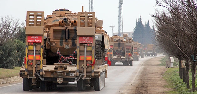  Suriye sınırına tank ve askeri araç sevkiyatı  