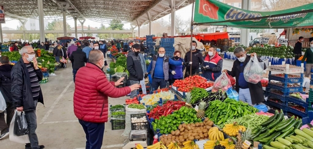  Başkan Kavuş pazar yerlerini denetledi 
