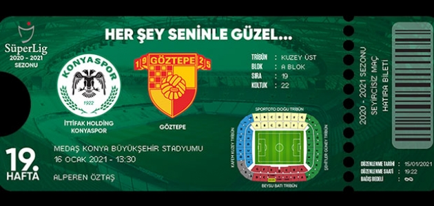  Konyaspor’dan “hatıra bilet“ kampanyası 