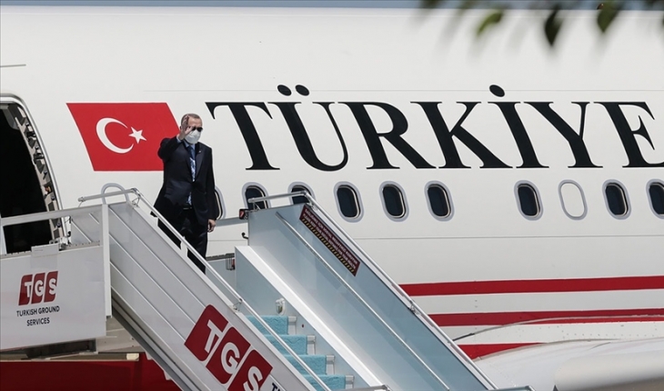 Cumhurbaşkanı Erdoğan Türkmenistan’a gitti
