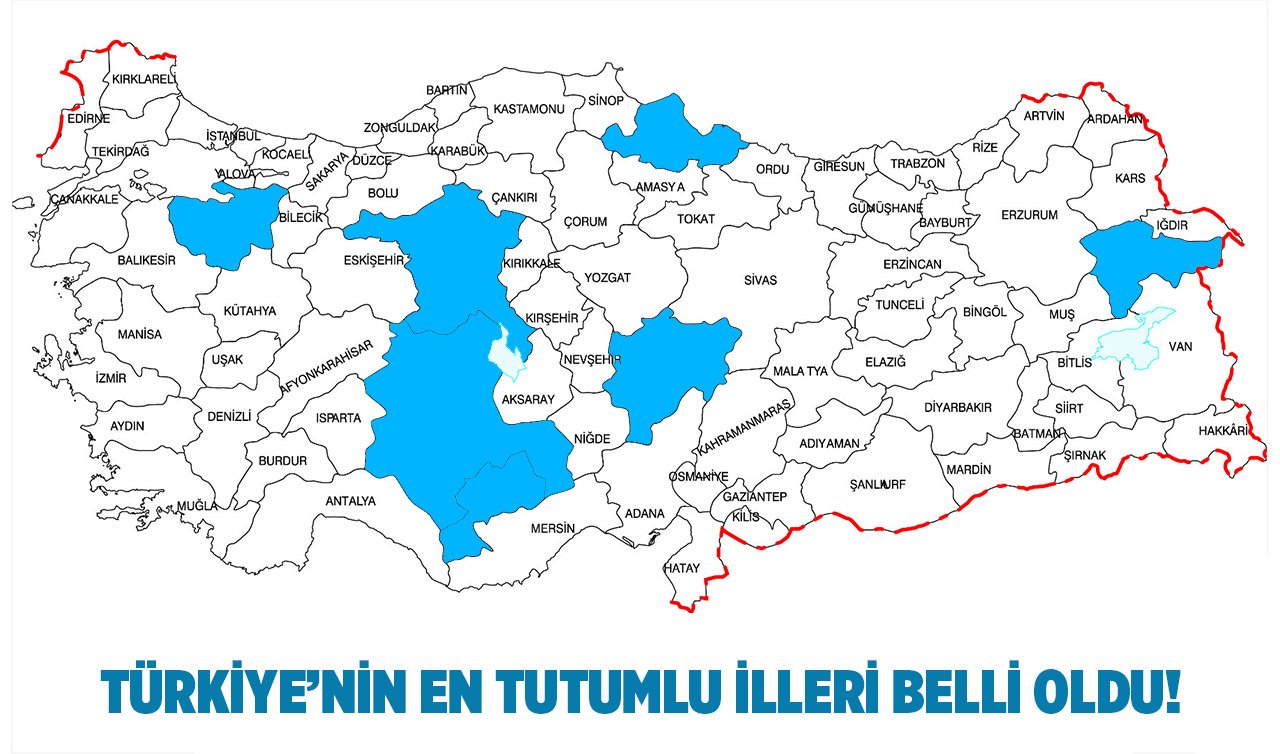 Türkiye’nin en tutumlu illeri belli oldu! Listede Ankara, Kayseri, Konya, Ağrı, Samsun, Karaman, Bursa var