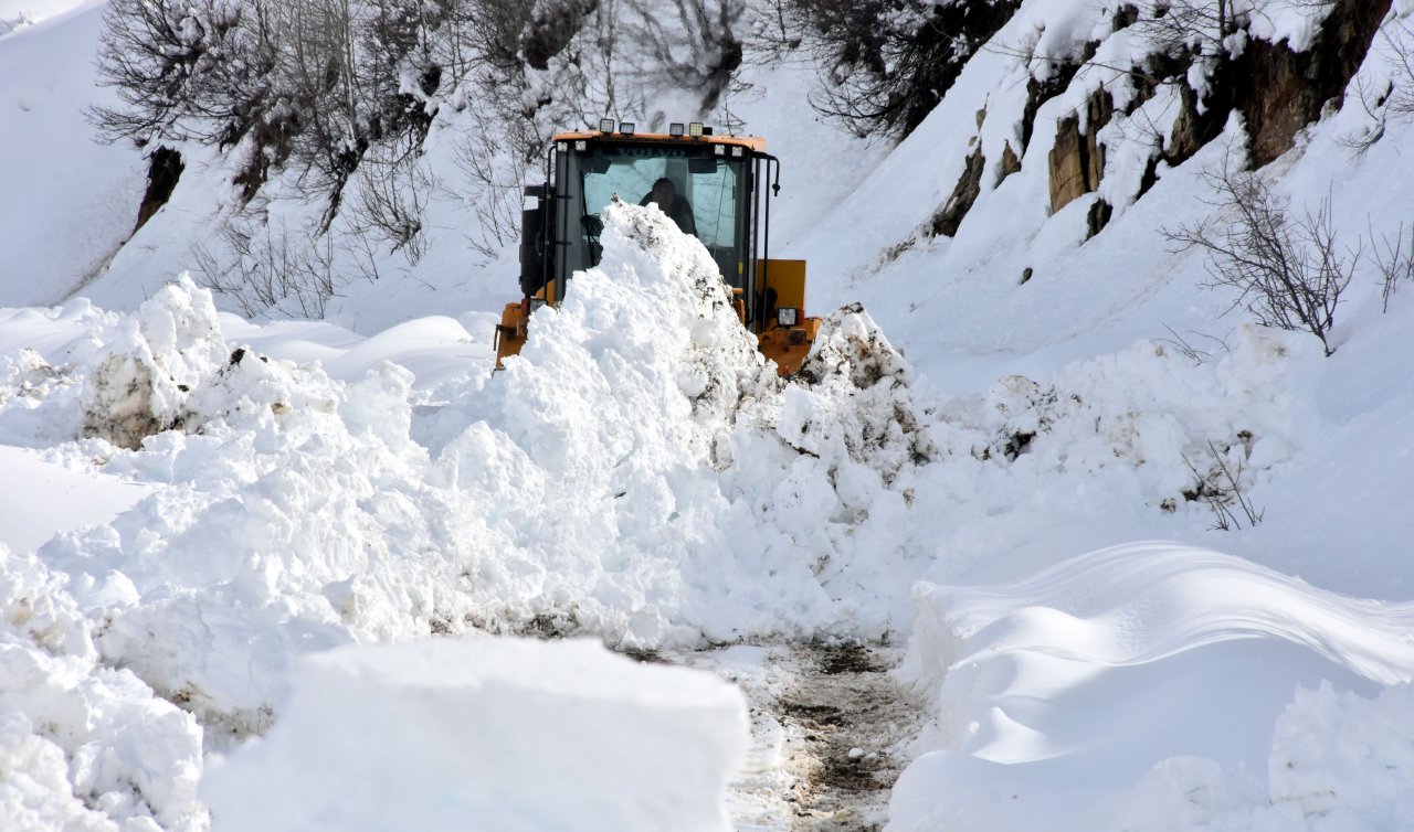 Kar yağışı nedeniyle kapanan 75 yoldan 24’ü açıldı