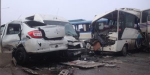 Konya’da zincirleme trafik kazası 
