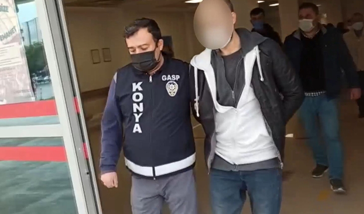  Konya’da kendisini polis olarak tanıtıp 2 kişiyi gasp etti!