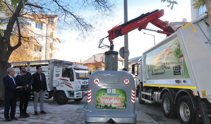 Akşehir’de yeni nesil çöp konteynerleri hizmette