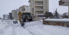 Seydişehir’de kar temizleme çalışmaları