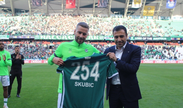 Skubic Konyasporla veda maçına çıktı