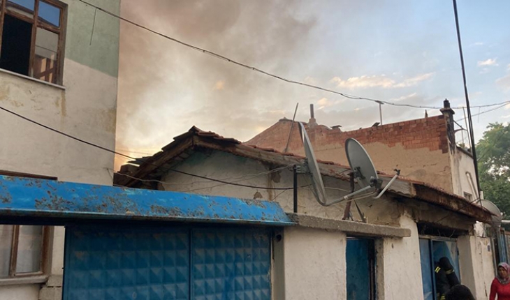 Konya’da bir evin bodrum katında yangın çıktı