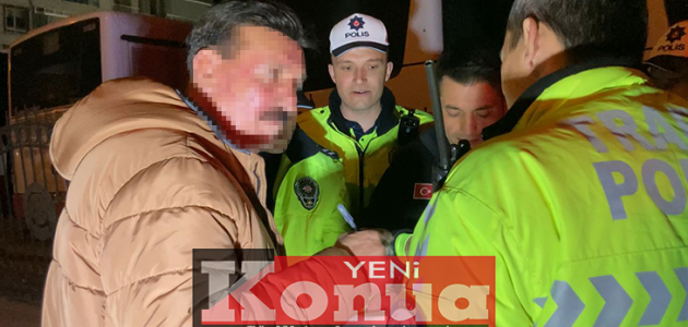 425 Promil! Konya’da yakalanan alkollü sürücünün ehliyetine el konuldu