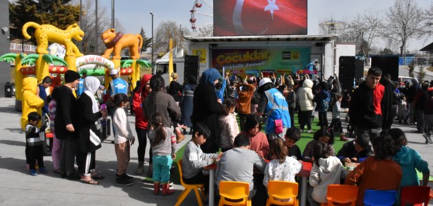 Malatyalı çocuklara Konya Büyükşehir Belediyesinden eğlenceli etkinlikler  