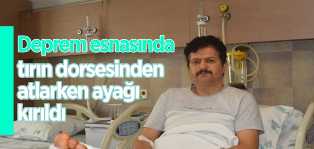 Hatay’da depreme yakalanan öğretmenin ayağı kırıldı