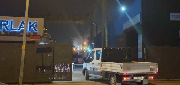 Tersanede bakım gören balıkçı gemisinde yangın çıktı