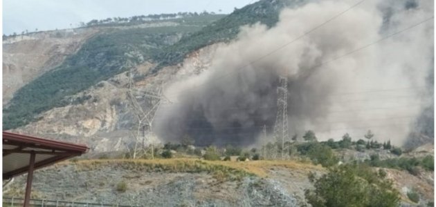 Hatay’da taş ocağında dinamit patlatıldı! 
