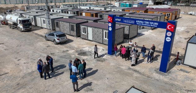 Avrupa’da yaşayan Türkler Konya Konteyner Kent alanında 