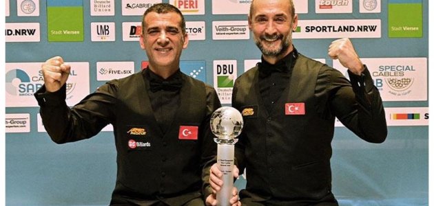 Türkiye 3. kez Milli Takımlar Dünya 3 Bant Bilardo şampiyonu oldu