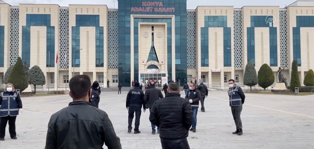Konya adliyesinde hareketli anlar 