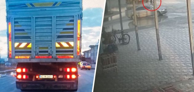 Kaza anı güvenlik kamerasında 
