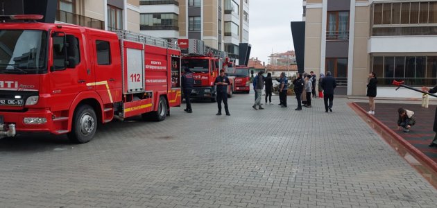 Konya’da yangın paniği! 5 kişi dumandan etkilendi 