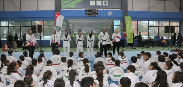 Konya’da 170 tekvando sporcusunun kuşak terfi heyecanı