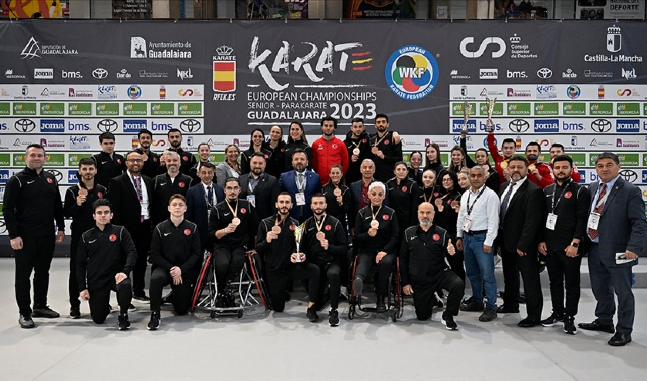Milli karateciler Avrupa’da 12 madalya kazandı