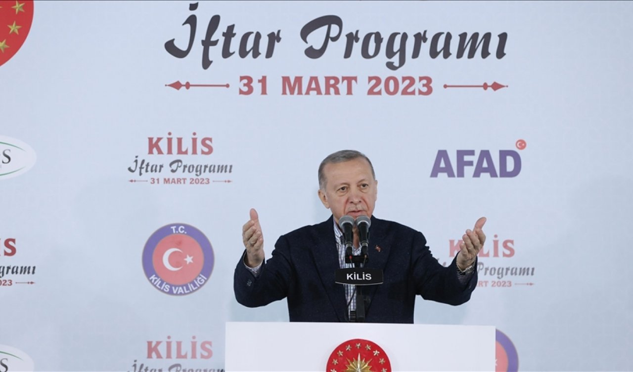 Cumhurbaşkanı Erdoğan Kilis’te iftar programında konuştu