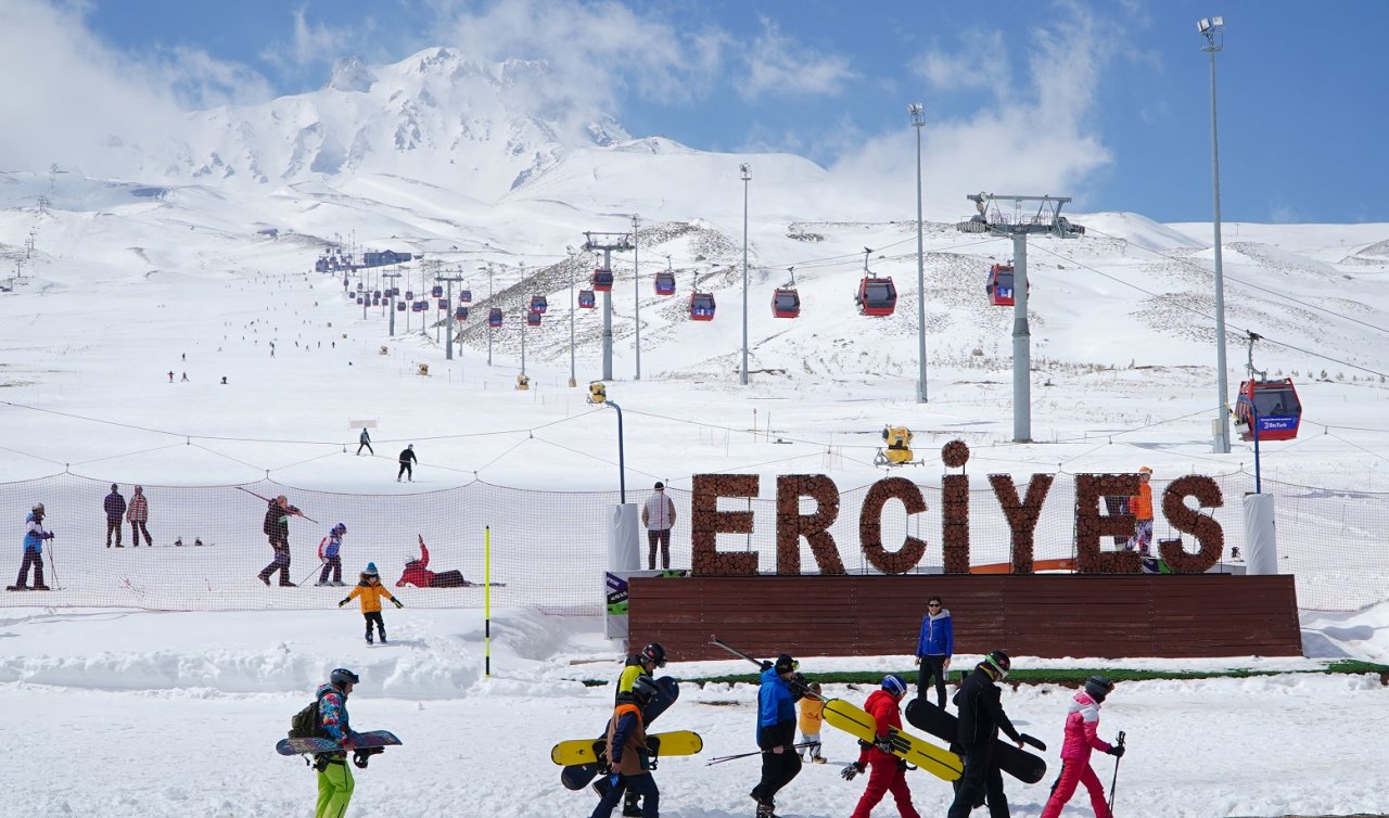 Erciyes’te sezon devam ediyor 
