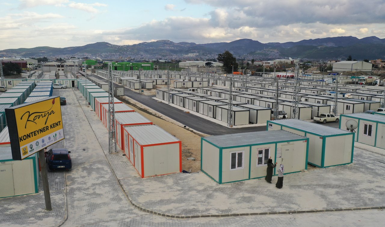 Hatay’daki Konya konteyner kente depremzedeler yerleşmeye başladı