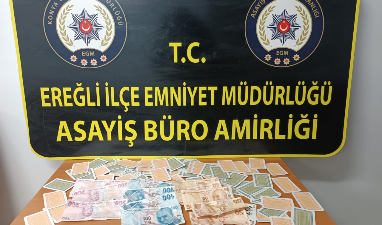 Konya’da kumar operasyonu: 37 kişiye para cezası kesildi
