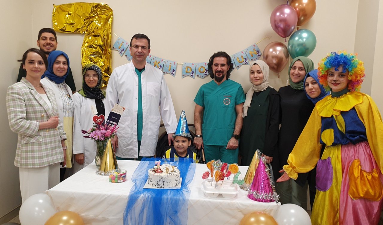 Enkazdan kurtarılan Emin Derda’nın doğum günü Konya’da kutlandı
