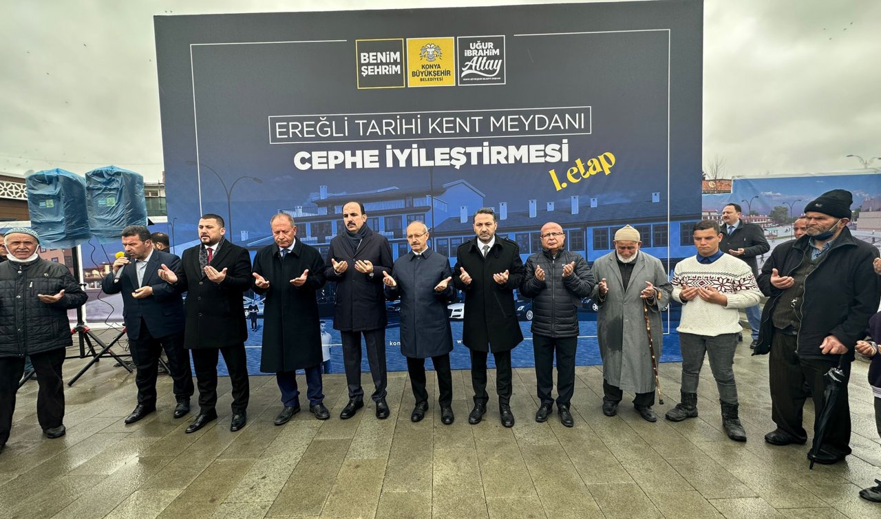 Konya, Ereğli Kent Meydanı’ndaki dükkanları ihya ediyor