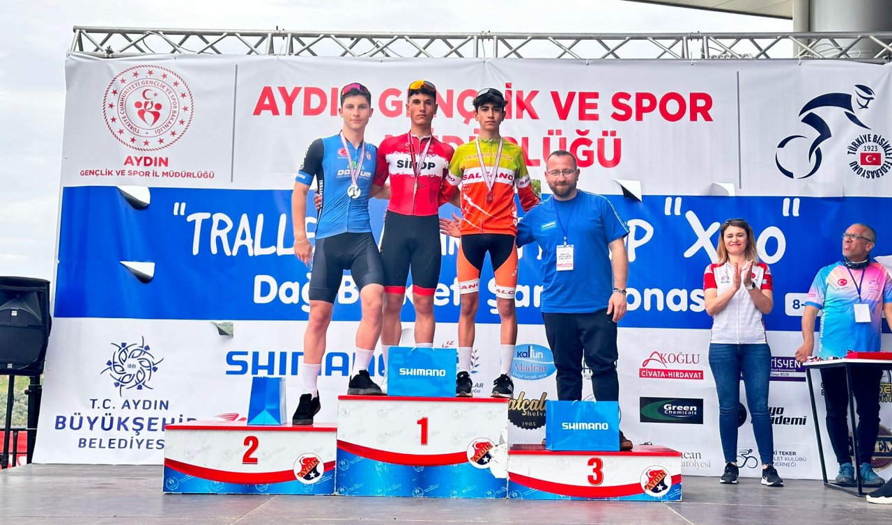 Taşkentli pedallar Aydın’da kürsüde