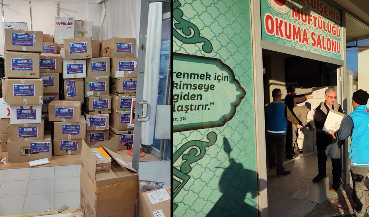Konya’dan depremzedelere bayramlık gönderildi