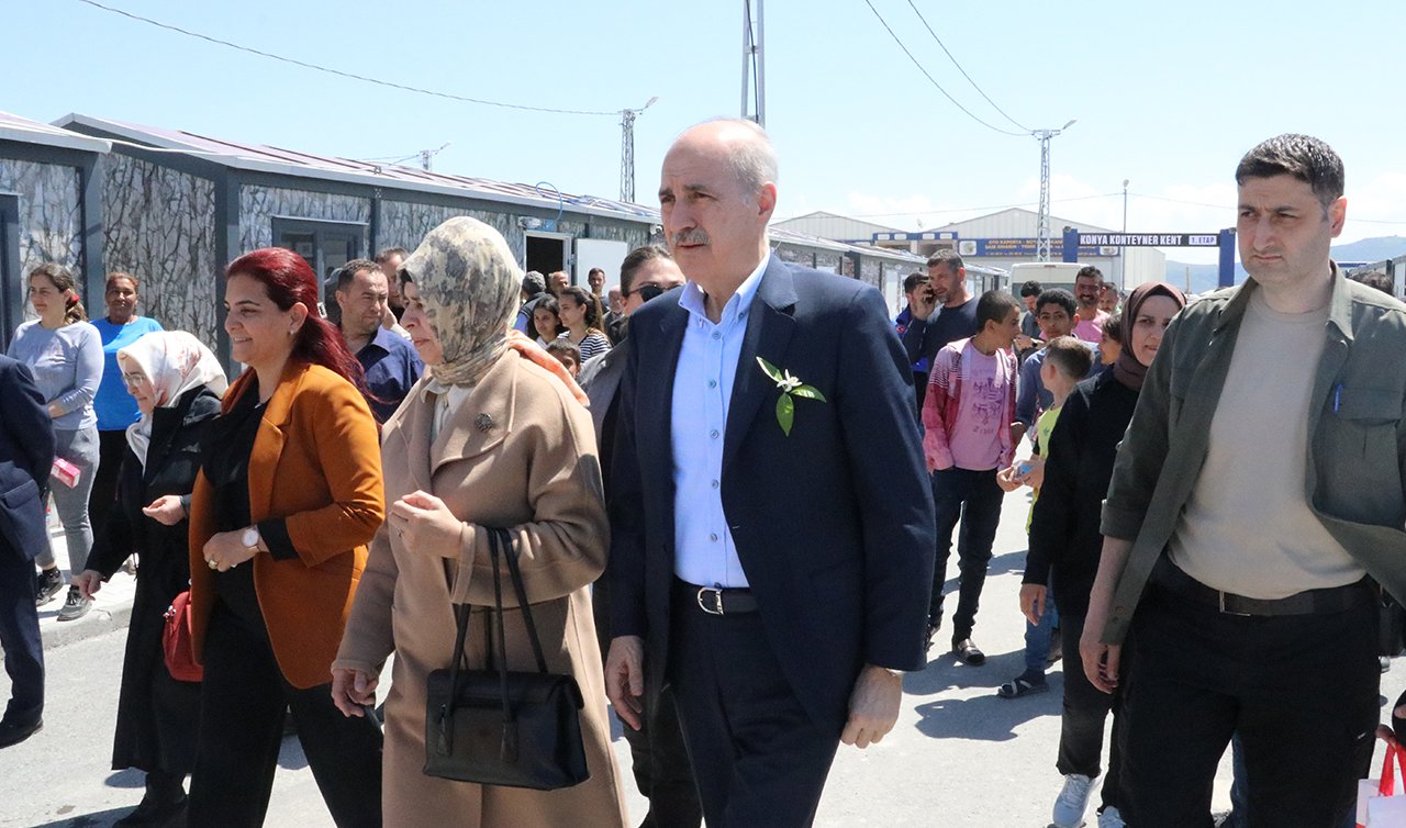 Hatay’daki Konya Konteyner Kentine bayram ziyareti