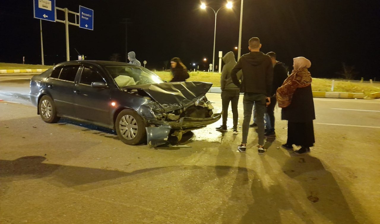 Konya’da trafik kazası: 3 kişi yaralandı
