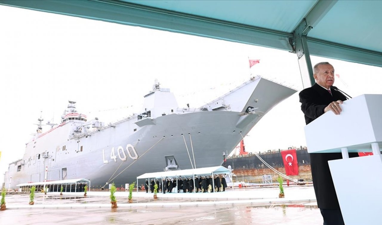Cumhurbaşkanı Erdoğan çocuklarla TCG Anadolu’yu uğurlayacak