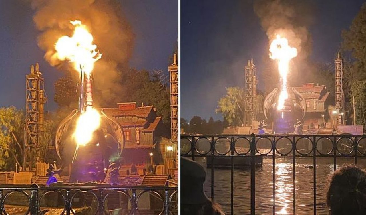 Disneyland’te gösteri sırasında alevler yükseldi! 