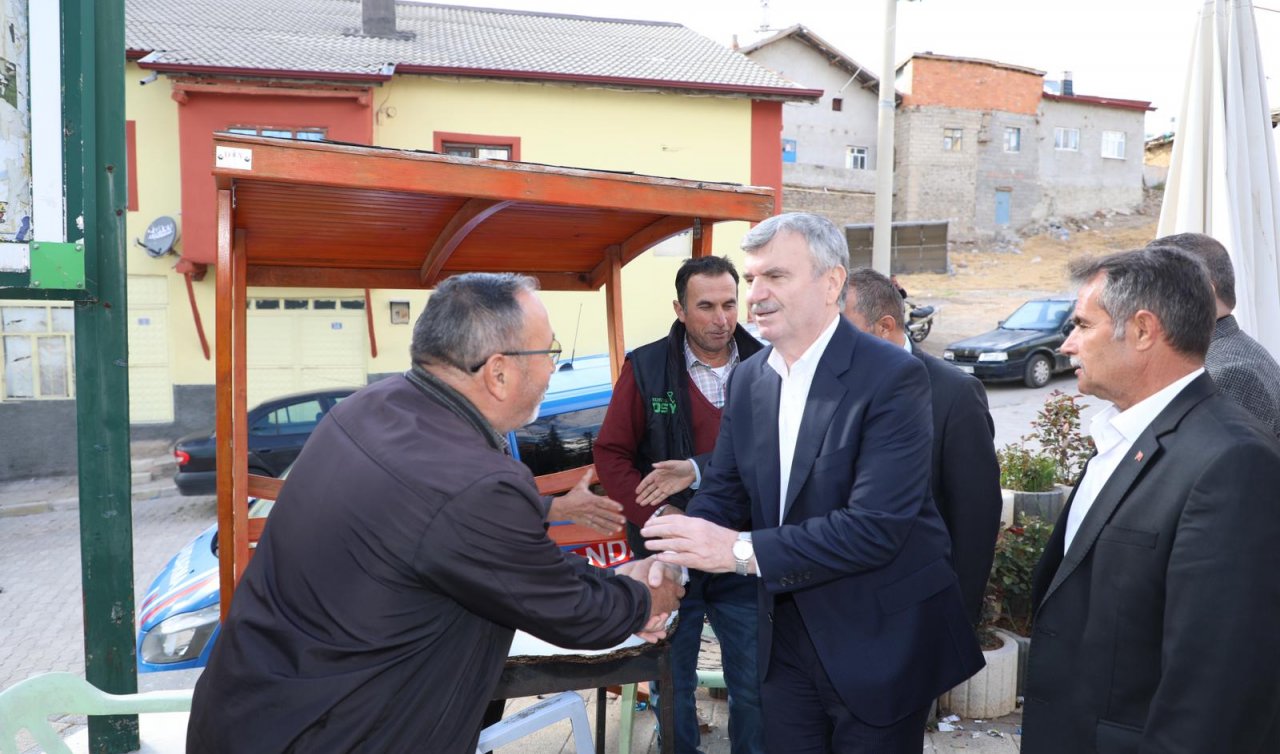 Tahir Akyürek Ahırlı ve Yalıhüyük ilçelerini ziyaret etti