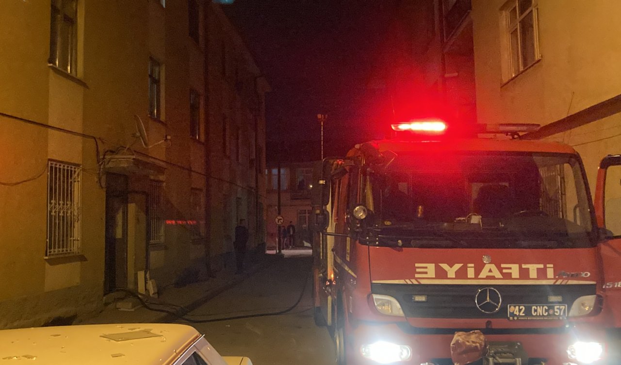 Konya’da eşinden ayrılan adam evini ateşe verdi