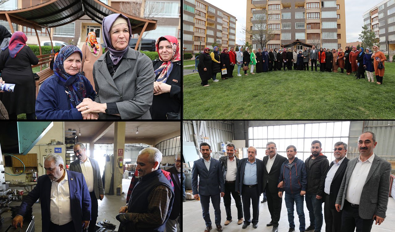 AK Parti Karatay’da esnaf ziyareti gerçekleştirdi