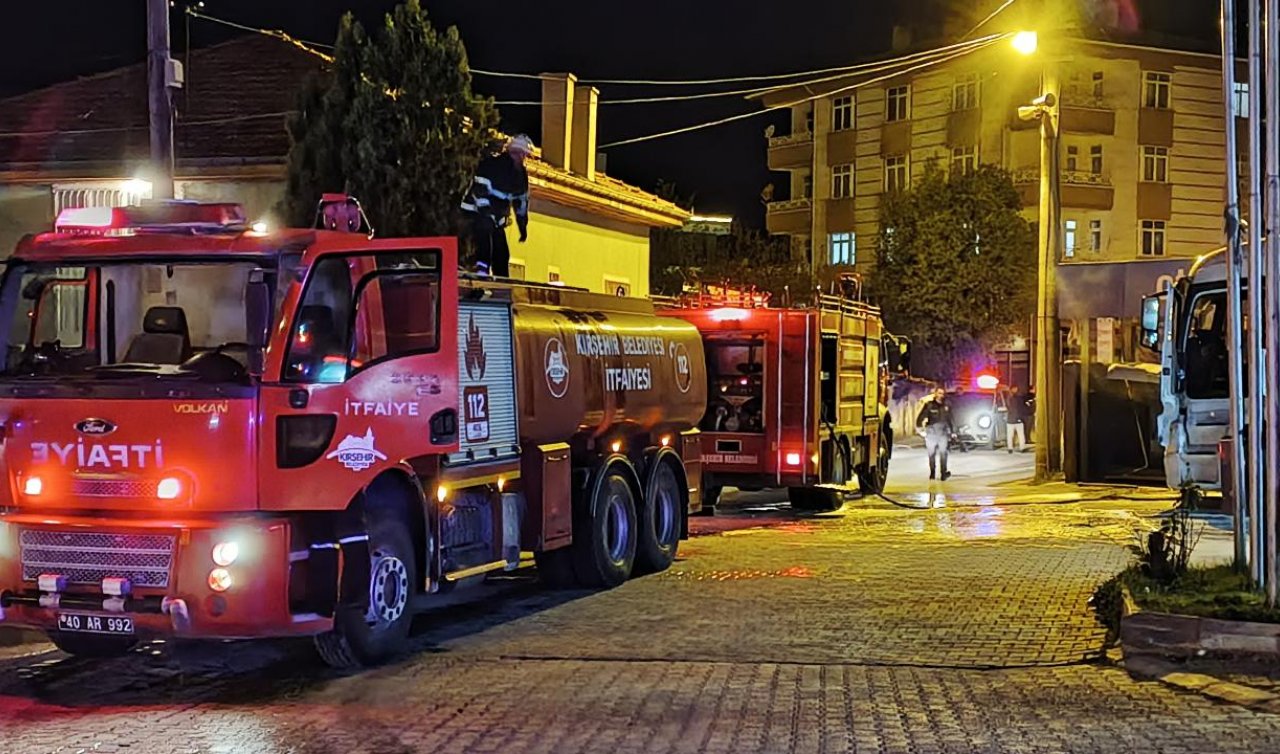 Benzin istasyonunda tanker alev aldı