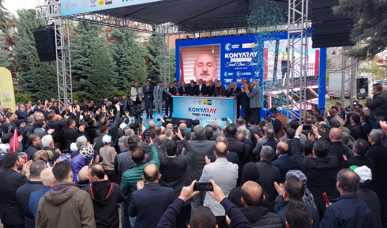 Konya’da tarihi gün!  Konyaray Banliyö hattının temeli atıldı