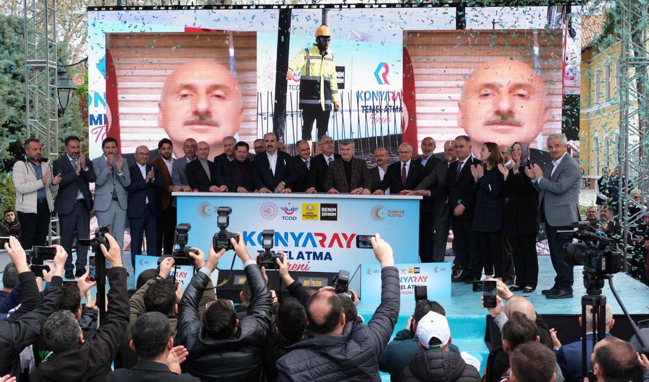 Konya şehir içi ulaşımında tarihi gün: Konyaray Banliyö Hattının temeli atıldı