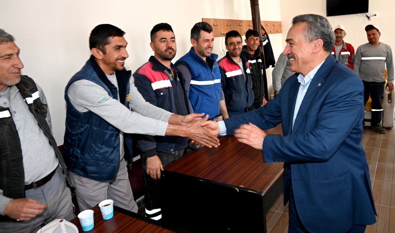 Seydişehir’de Başkan Tutal işçilerle kahvaltıda buluştu