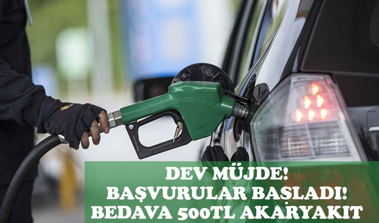 İlaç gibi gelecek! 500 TL benzin motorin LGP otogaz bedava verilecek