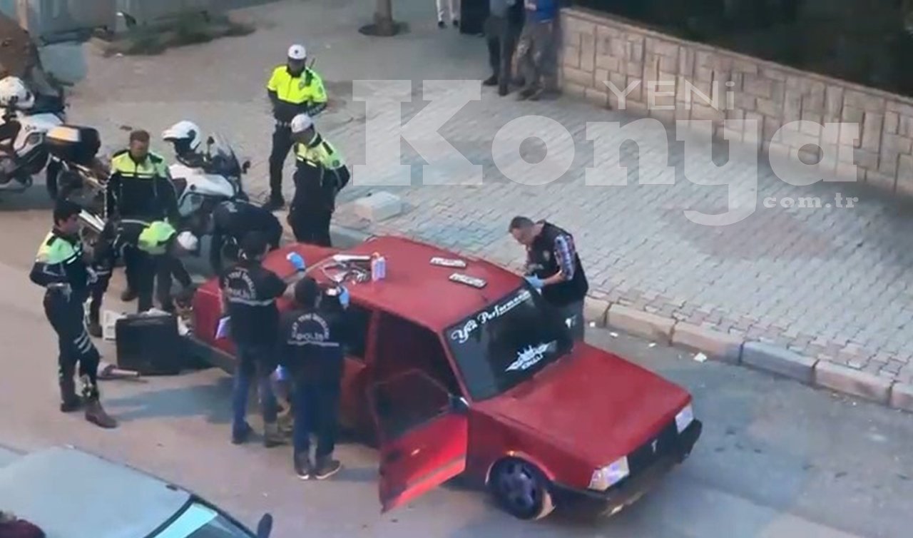 21 bin 420 TL ceza! Konya’da kovalamaca sonucu yakalanan otomobilden neler çıktı neler?