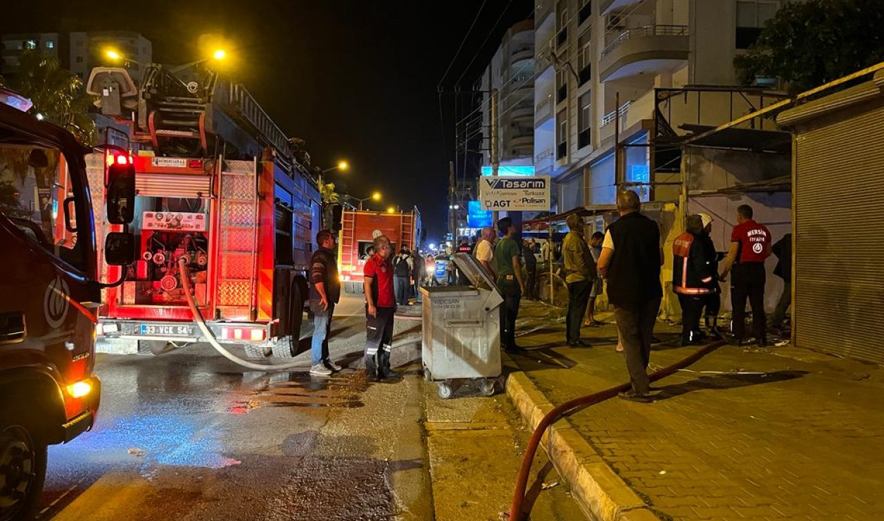Alev topuna dönen ağaçlar  korku dolu anlar yaşattı